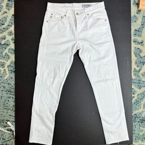 Like NEW, AG EX-boyfriend Slim White Denim Jeans, Size 28R